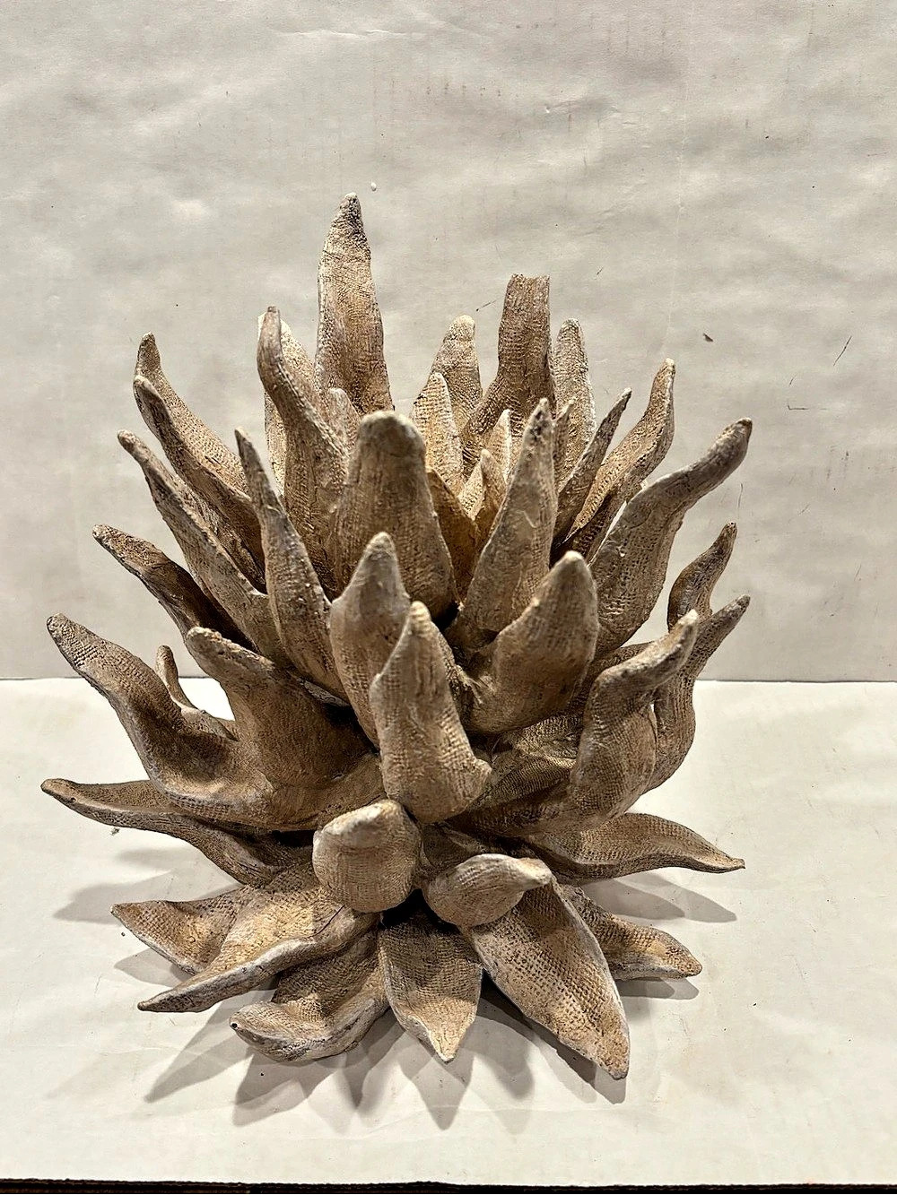 Ballard Designs Botanical Sculpture Decor Brown Beige